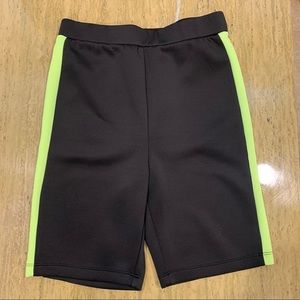 Forever21 bike short with lime green stripe detail